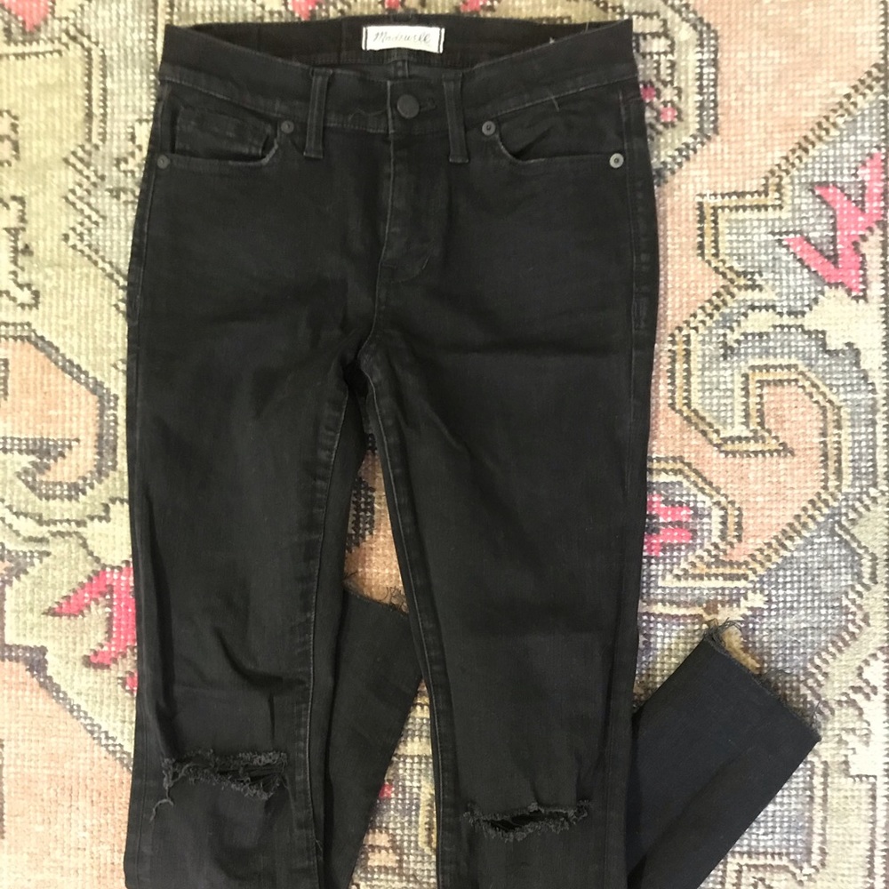 Madewell Ripped Black Jeans